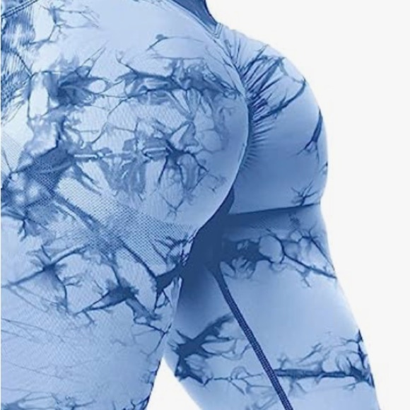 Tie Dye‎ Seamless Leggings  High Waist Yoga Scrunch Butt Lifting Elastic - Picture 5 of 15